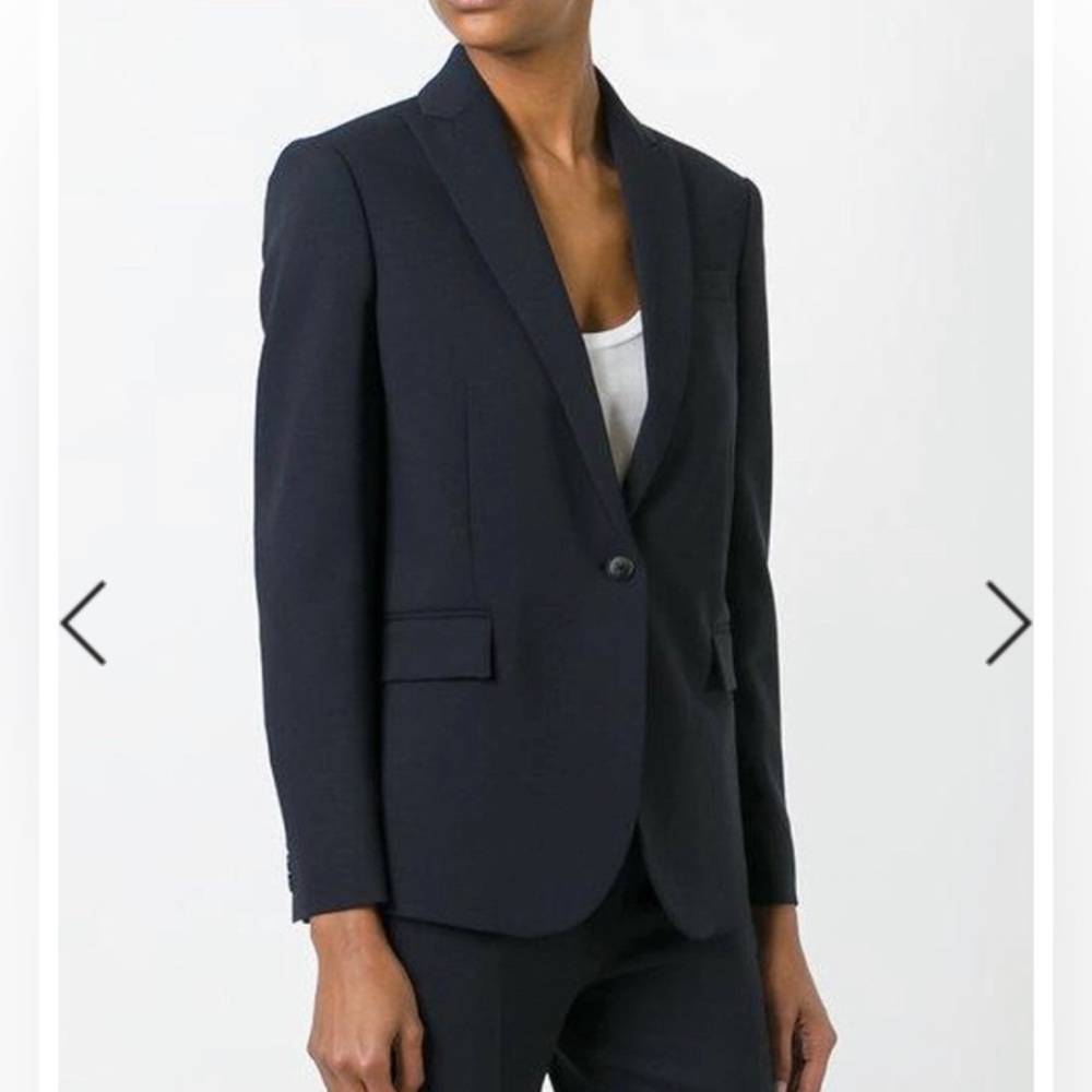 Joseph Savoy Black Wool Blazer Women Size M - Picture 14 of 17